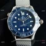Swiss Copy Omega Seamaster James Bond 007 60th Anniversary Watch in  ETA2824 Blue Dial
